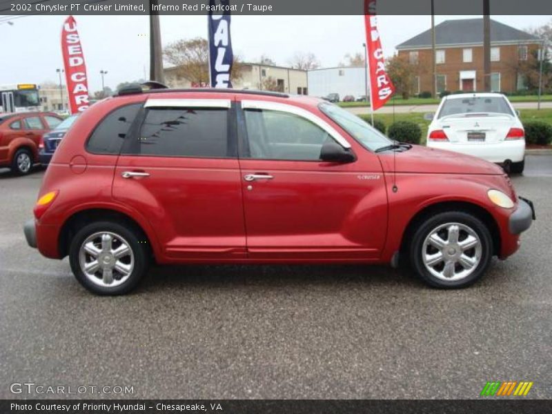 Inferno Red Pearlcoat / Taupe 2002 Chrysler PT Cruiser Limited
