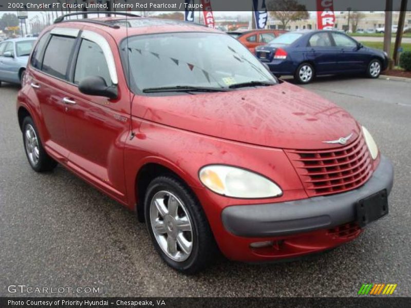 Inferno Red Pearlcoat / Taupe 2002 Chrysler PT Cruiser Limited
