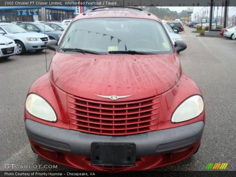 Inferno Red Pearlcoat / Taupe 2002 Chrysler PT Cruiser Limited