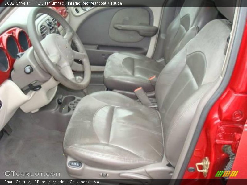 Inferno Red Pearlcoat / Taupe 2002 Chrysler PT Cruiser Limited
