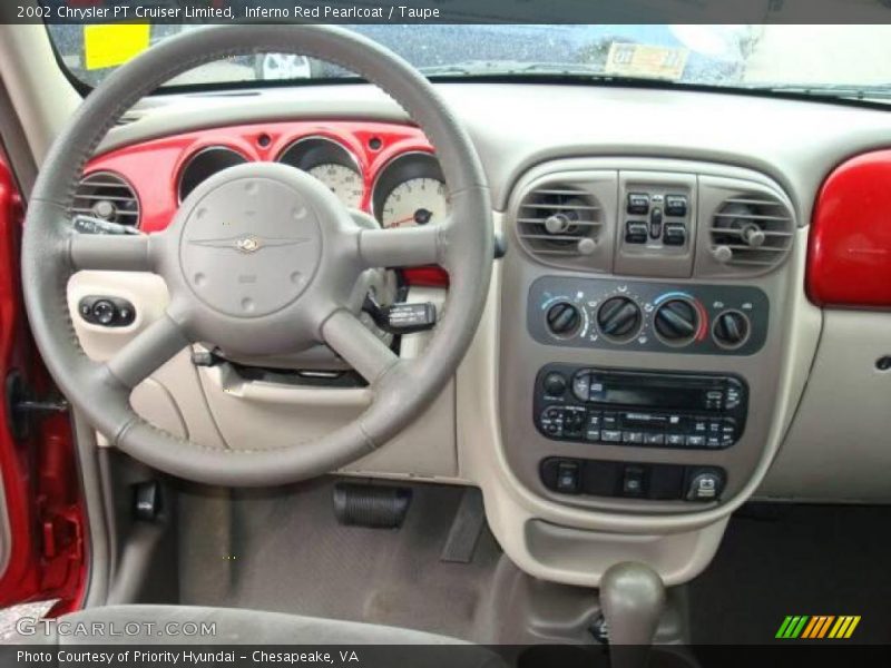 Inferno Red Pearlcoat / Taupe 2002 Chrysler PT Cruiser Limited