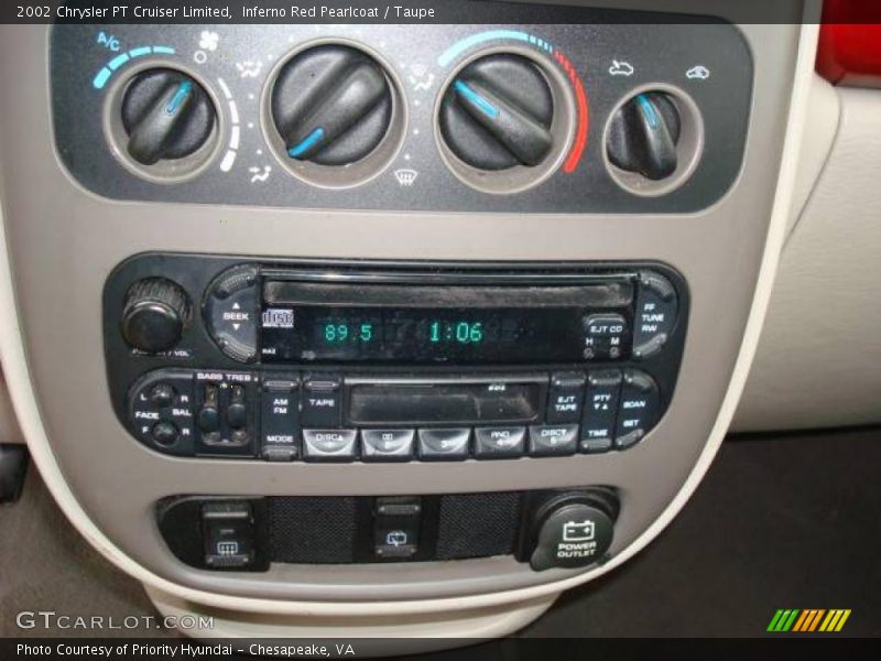 Inferno Red Pearlcoat / Taupe 2002 Chrysler PT Cruiser Limited