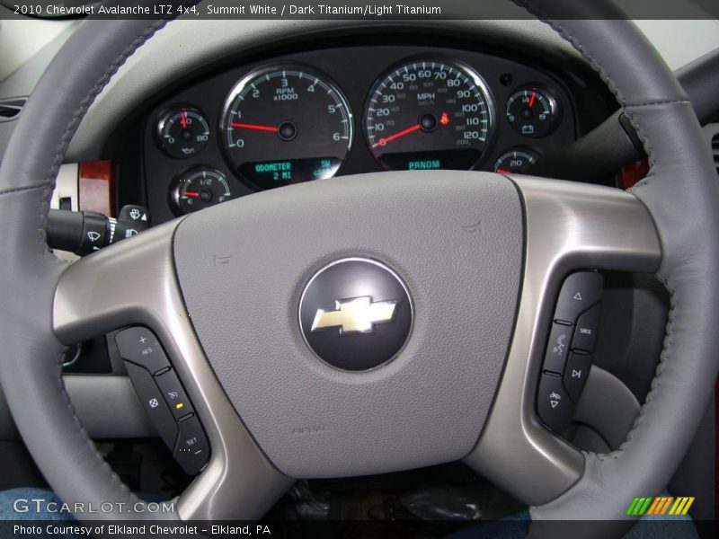 Summit White / Dark Titanium/Light Titanium 2010 Chevrolet Avalanche LTZ 4x4