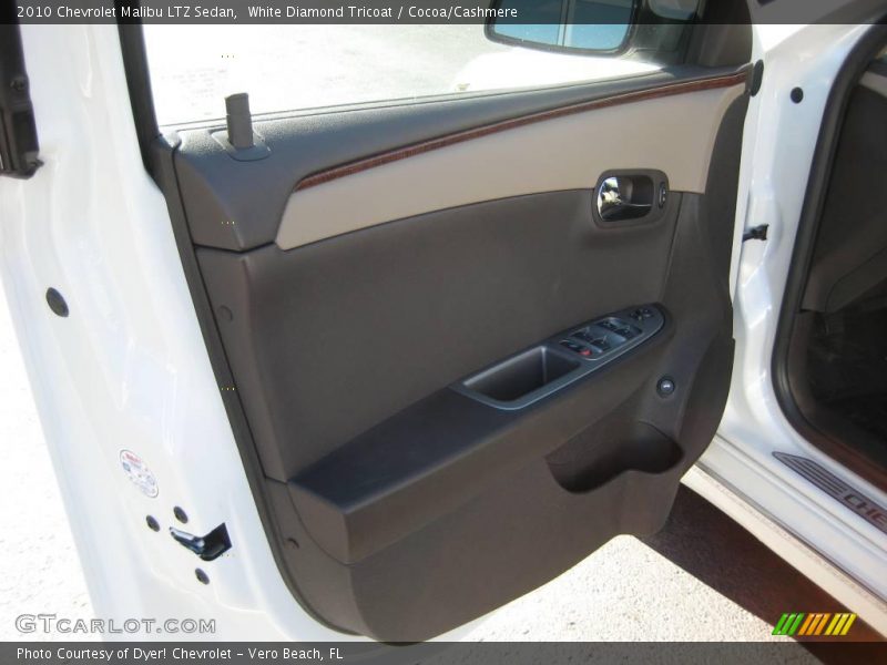 White Diamond Tricoat / Cocoa/Cashmere 2010 Chevrolet Malibu LTZ Sedan