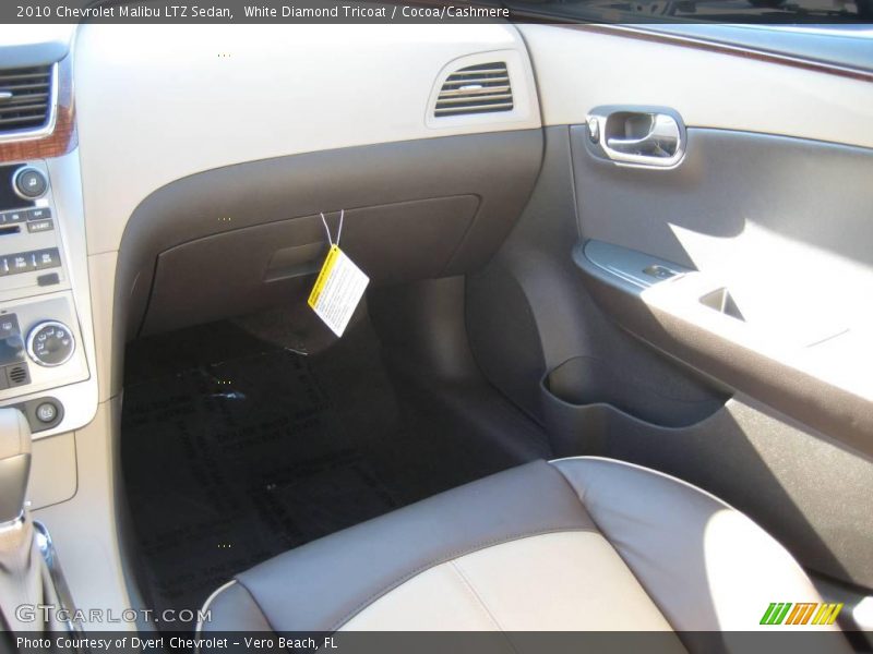 White Diamond Tricoat / Cocoa/Cashmere 2010 Chevrolet Malibu LTZ Sedan