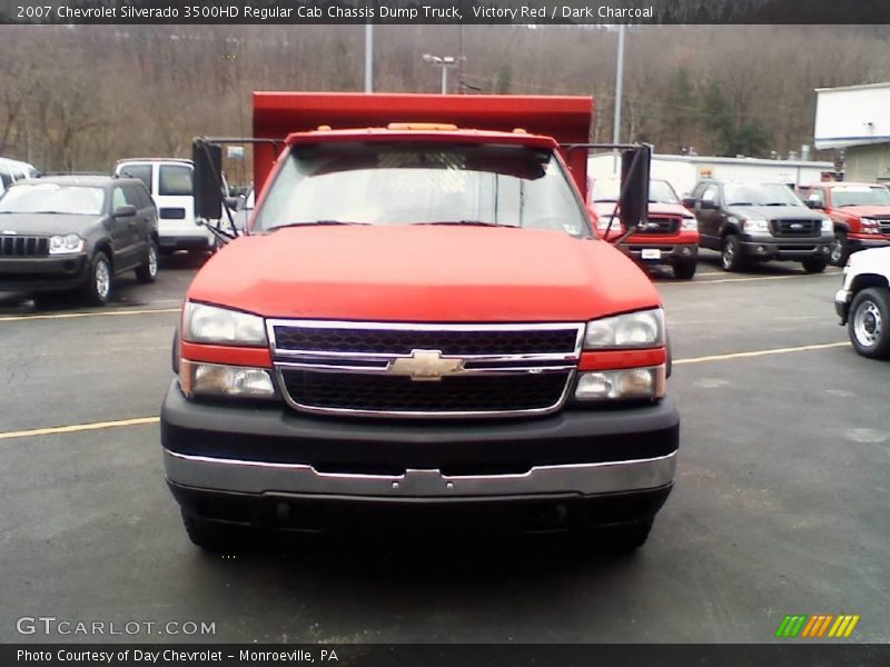 Victory Red / Dark Charcoal 2007 Chevrolet Silverado 3500HD Regular Cab Chassis Dump Truck
