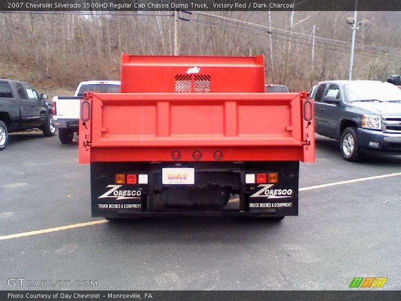 Victory Red / Dark Charcoal 2007 Chevrolet Silverado 3500HD Regular Cab Chassis Dump Truck