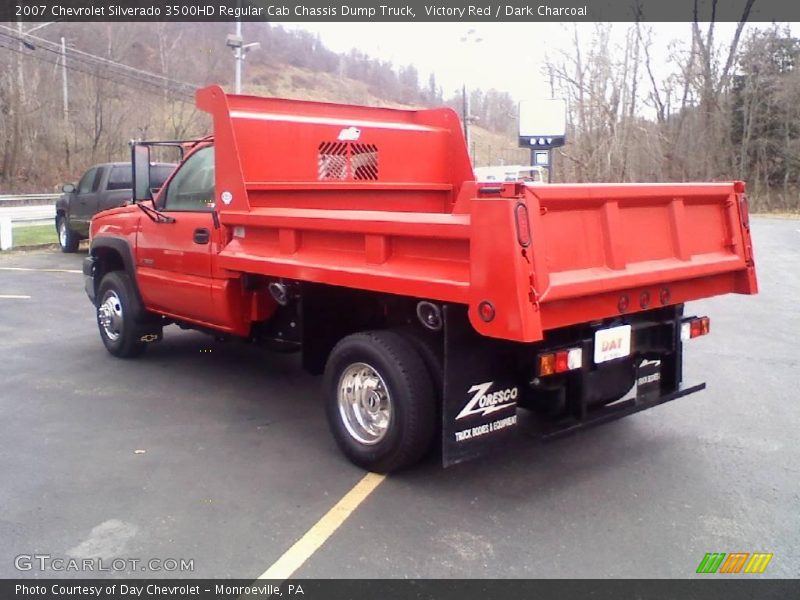 Victory Red / Dark Charcoal 2007 Chevrolet Silverado 3500HD Regular Cab Chassis Dump Truck