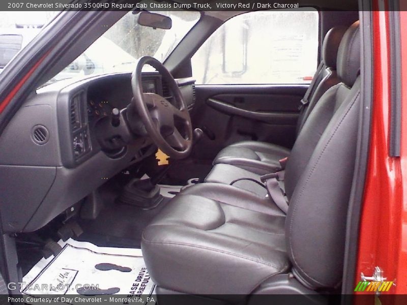 Victory Red / Dark Charcoal 2007 Chevrolet Silverado 3500HD Regular Cab Chassis Dump Truck