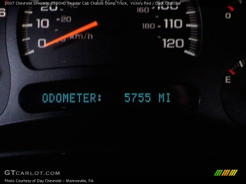 Victory Red / Dark Charcoal 2007 Chevrolet Silverado 3500HD Regular Cab Chassis Dump Truck