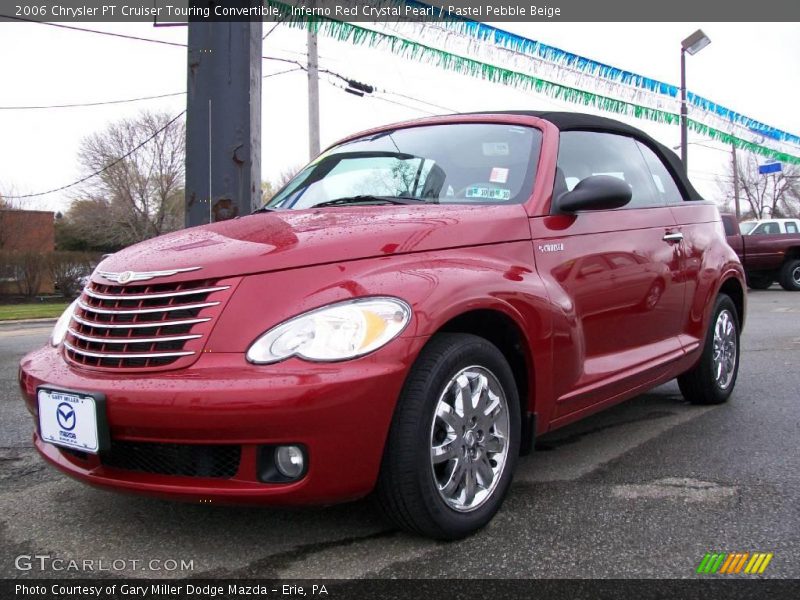 Inferno Red Crystal Pearl / Pastel Pebble Beige 2006 Chrysler PT Cruiser Touring Convertible