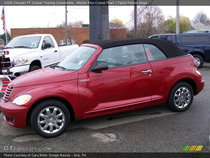 Inferno Red Crystal Pearl / Pastel Pebble Beige 2006 Chrysler PT Cruiser Touring Convertible
