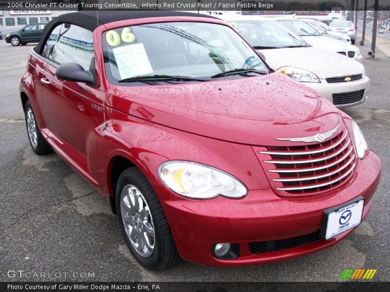 Inferno Red Crystal Pearl / Pastel Pebble Beige 2006 Chrysler PT Cruiser Touring Convertible