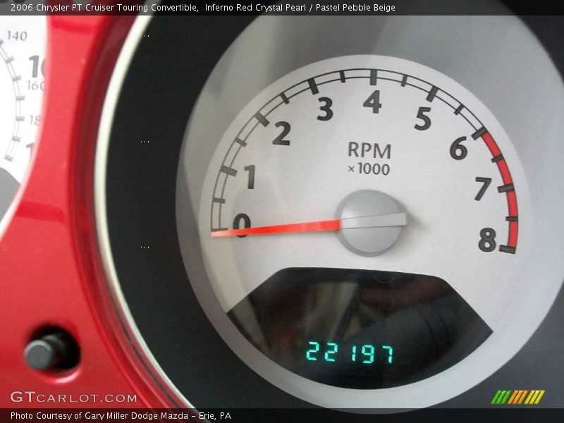 Inferno Red Crystal Pearl / Pastel Pebble Beige 2006 Chrysler PT Cruiser Touring Convertible