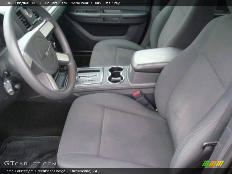 Brilliant Black Crystal Pearl / Dark Slate Gray 2008 Chrysler 300 LX