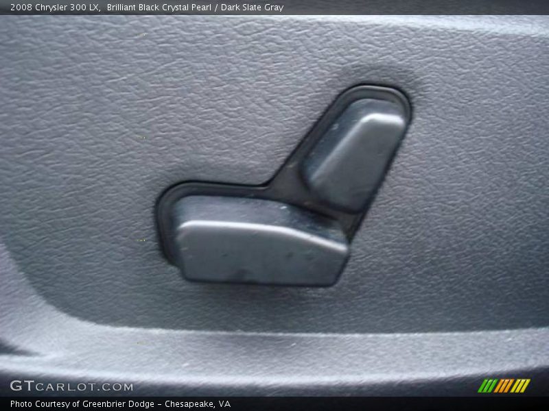 Brilliant Black Crystal Pearl / Dark Slate Gray 2008 Chrysler 300 LX