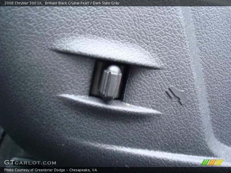 Brilliant Black Crystal Pearl / Dark Slate Gray 2008 Chrysler 300 LX