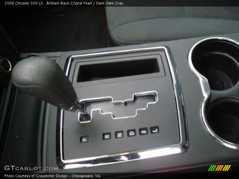 Brilliant Black Crystal Pearl / Dark Slate Gray 2008 Chrysler 300 LX