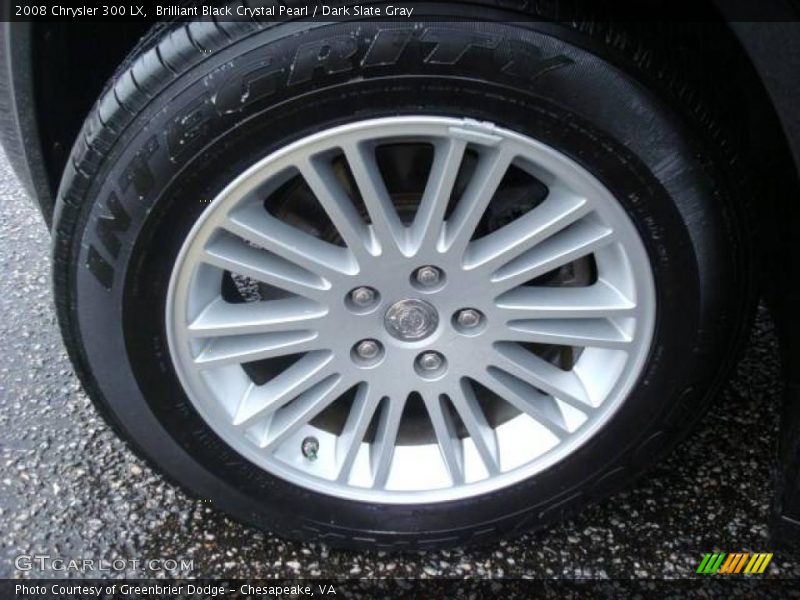 Brilliant Black Crystal Pearl / Dark Slate Gray 2008 Chrysler 300 LX