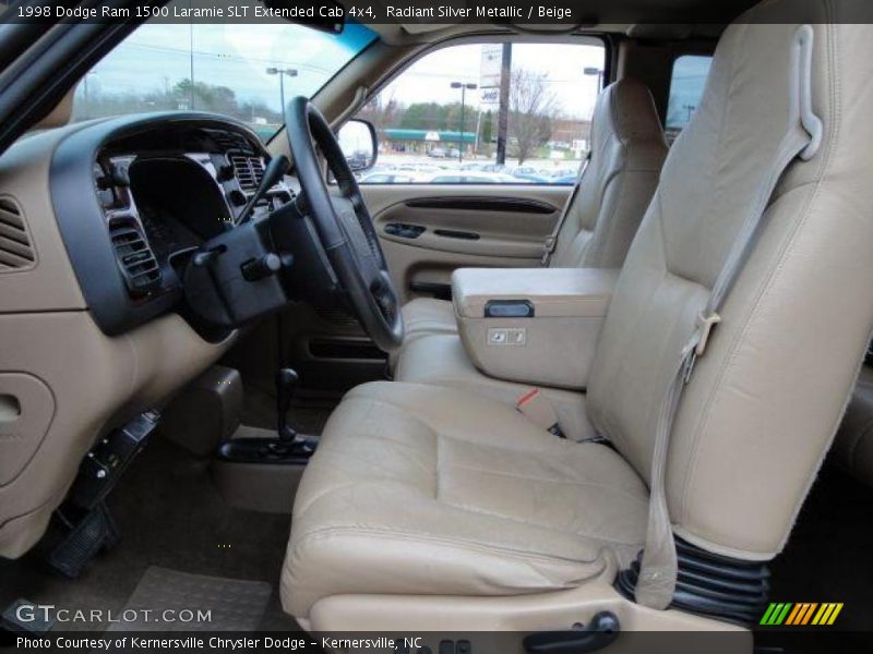 Radiant Silver Metallic / Beige 1998 Dodge Ram 1500 Laramie SLT Extended Cab 4x4