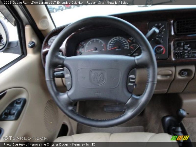 Radiant Silver Metallic / Beige 1998 Dodge Ram 1500 Laramie SLT Extended Cab 4x4