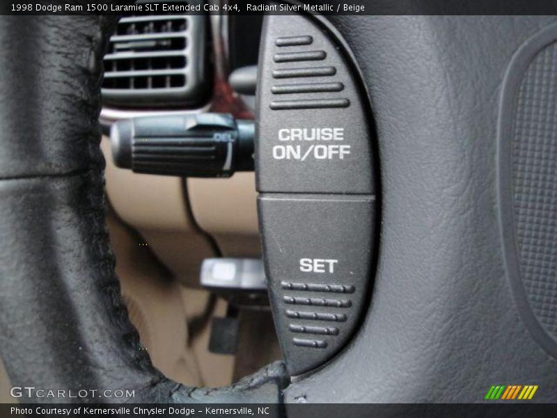 Radiant Silver Metallic / Beige 1998 Dodge Ram 1500 Laramie SLT Extended Cab 4x4
