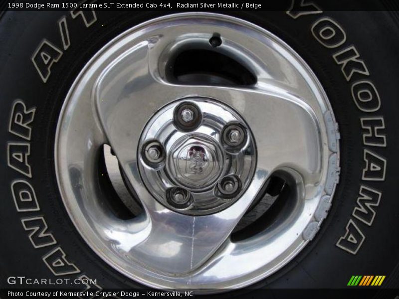 Radiant Silver Metallic / Beige 1998 Dodge Ram 1500 Laramie SLT Extended Cab 4x4