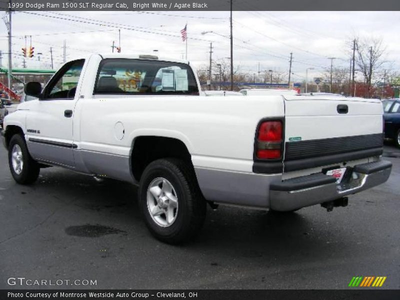 Bright White / Agate Black 1999 Dodge Ram 1500 SLT Regular Cab