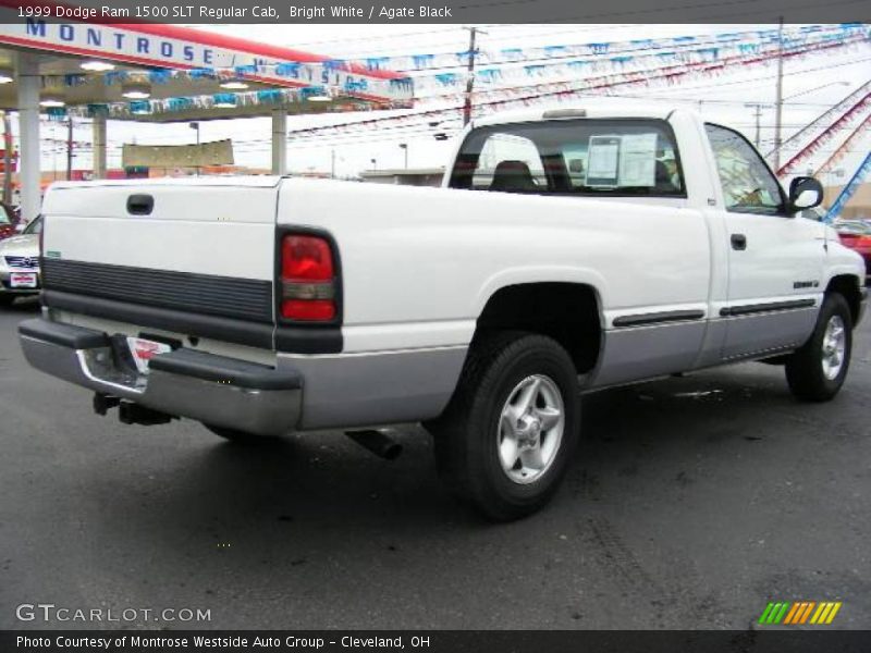 Bright White / Agate Black 1999 Dodge Ram 1500 SLT Regular Cab