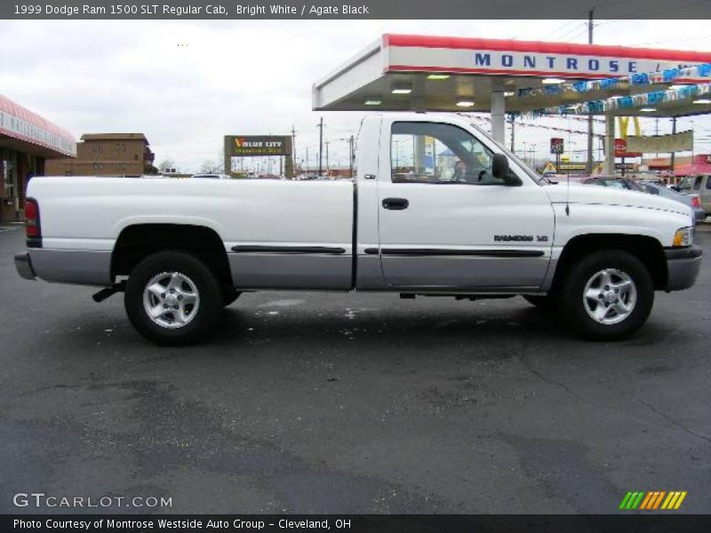 Bright White / Agate Black 1999 Dodge Ram 1500 SLT Regular Cab