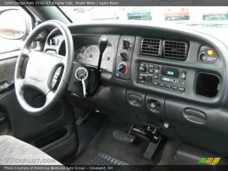 Bright White / Agate Black 1999 Dodge Ram 1500 SLT Regular Cab