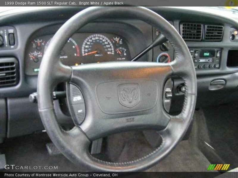 Bright White / Agate Black 1999 Dodge Ram 1500 SLT Regular Cab