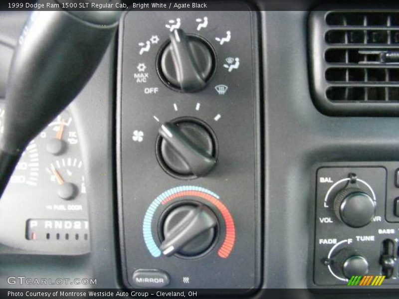 Bright White / Agate Black 1999 Dodge Ram 1500 SLT Regular Cab