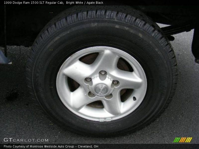 Bright White / Agate Black 1999 Dodge Ram 1500 SLT Regular Cab