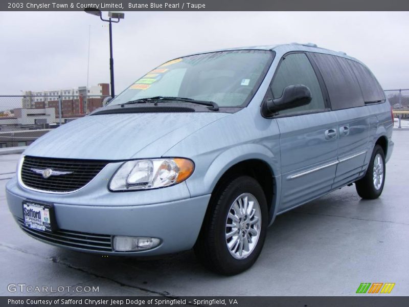 Butane Blue Pearl / Taupe 2003 Chrysler Town & Country Limited