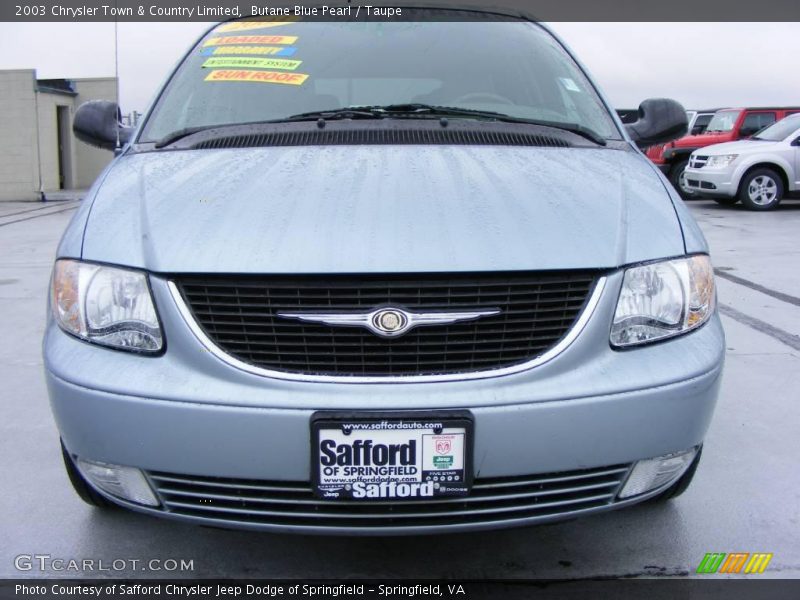 Butane Blue Pearl / Taupe 2003 Chrysler Town & Country Limited