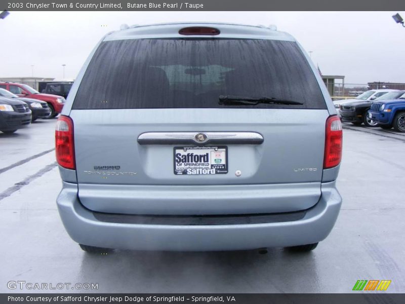 Butane Blue Pearl / Taupe 2003 Chrysler Town & Country Limited