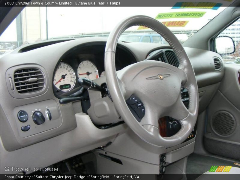 Butane Blue Pearl / Taupe 2003 Chrysler Town & Country Limited