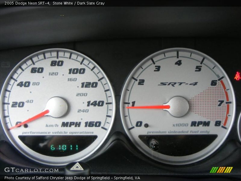 Stone White / Dark Slate Gray 2005 Dodge Neon SRT-4