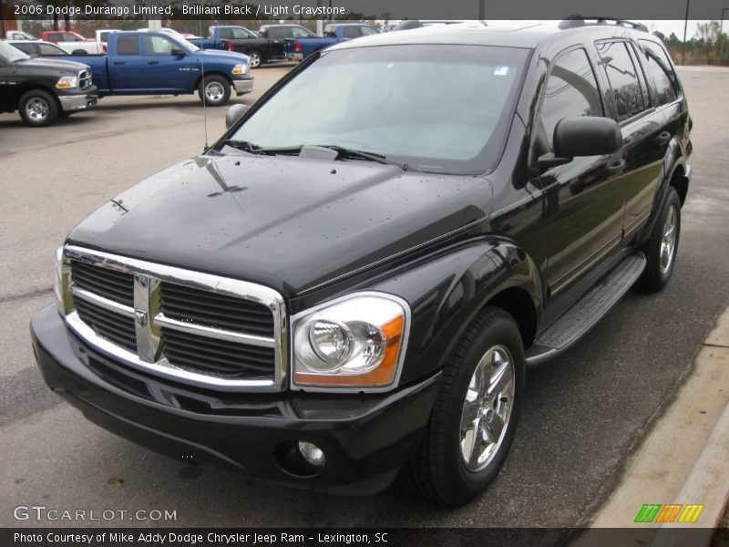Brilliant Black / Light Graystone 2006 Dodge Durango Limited