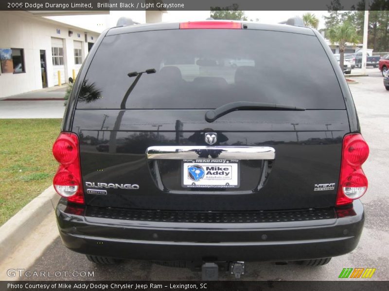 Brilliant Black / Light Graystone 2006 Dodge Durango Limited