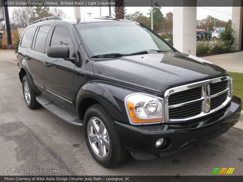 Brilliant Black / Light Graystone 2006 Dodge Durango Limited