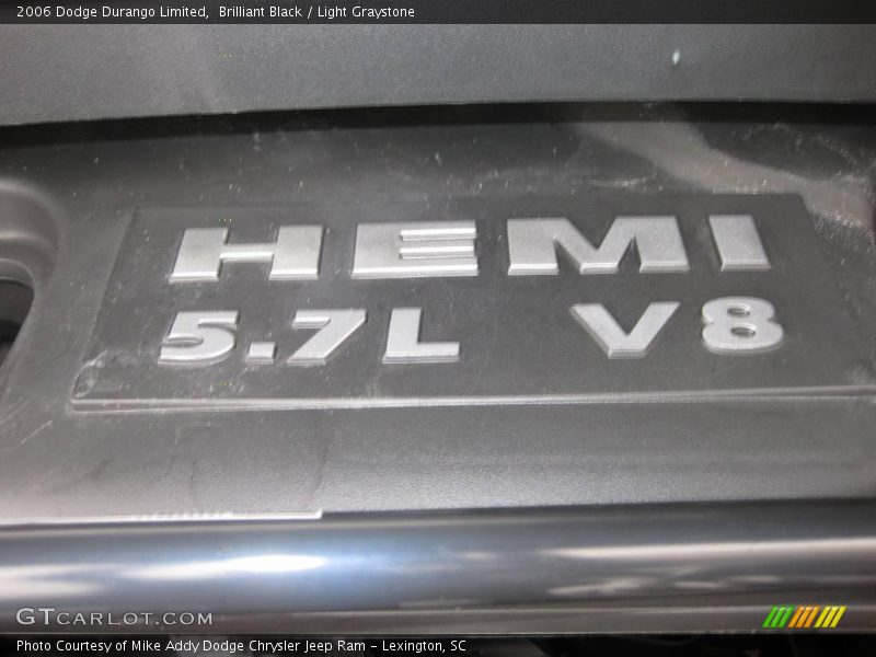 Brilliant Black / Light Graystone 2006 Dodge Durango Limited