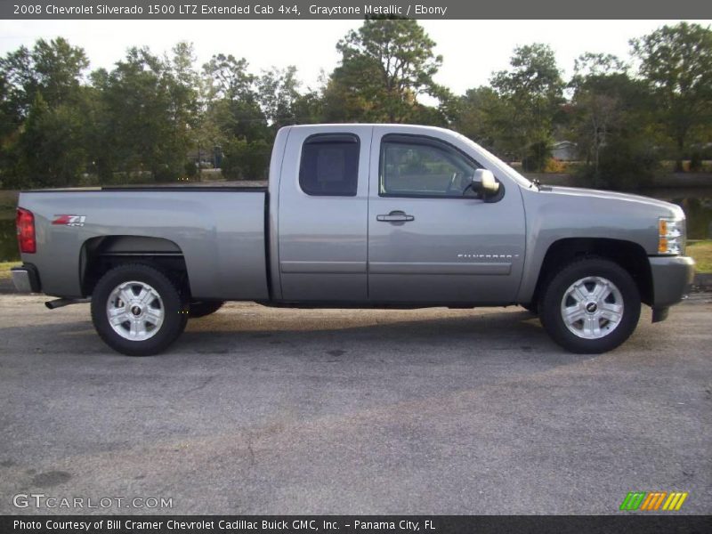 Graystone Metallic / Ebony 2008 Chevrolet Silverado 1500 LTZ Extended Cab 4x4