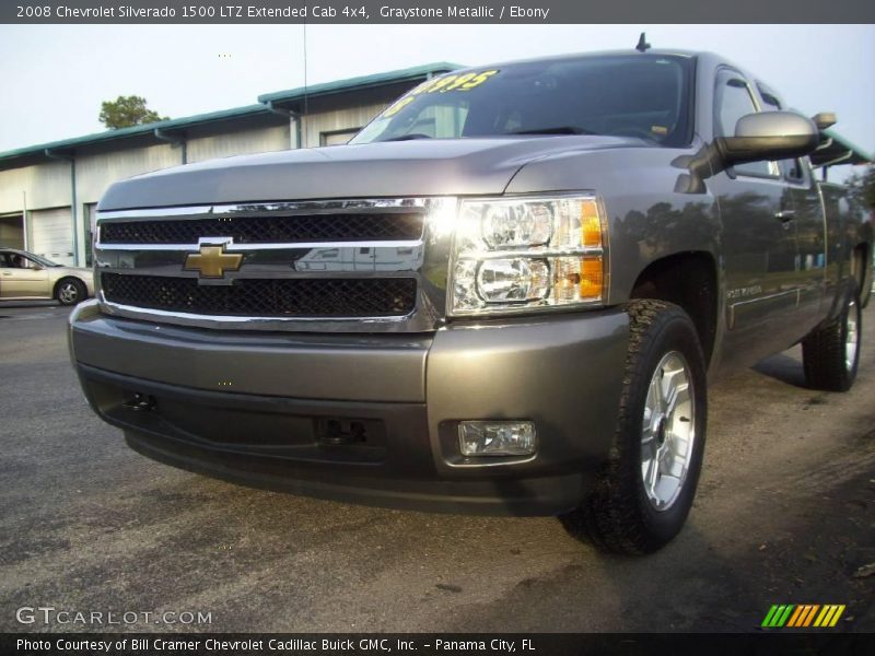 Graystone Metallic / Ebony 2008 Chevrolet Silverado 1500 LTZ Extended Cab 4x4