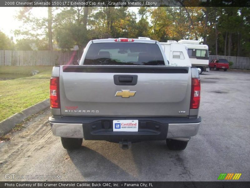 Graystone Metallic / Ebony 2008 Chevrolet Silverado 1500 LTZ Extended Cab 4x4