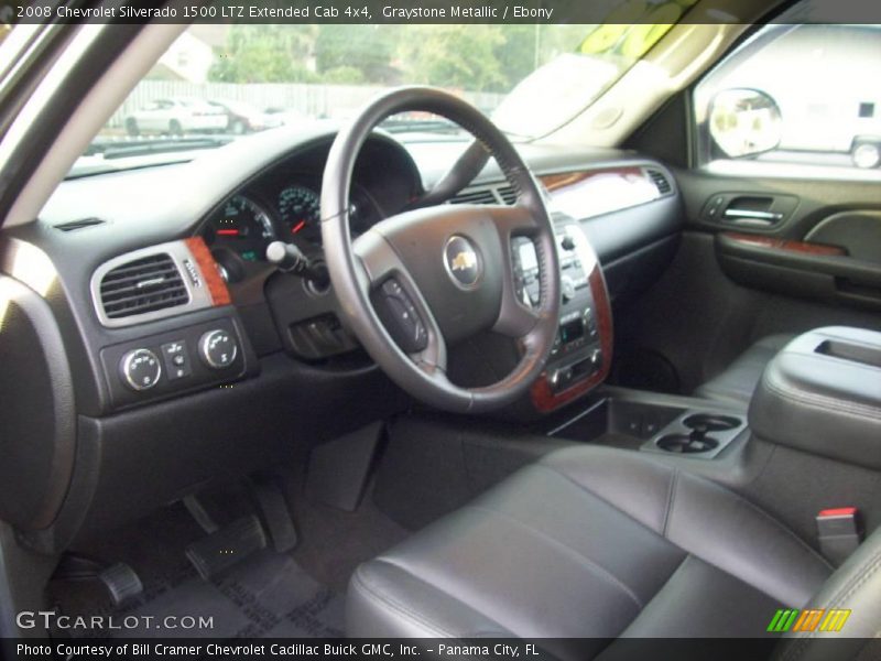 Graystone Metallic / Ebony 2008 Chevrolet Silverado 1500 LTZ Extended Cab 4x4