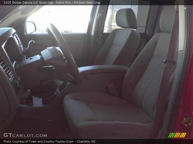 Flame Red / Medium Slate Gray 2005 Dodge Dakota SLT Quad Cab