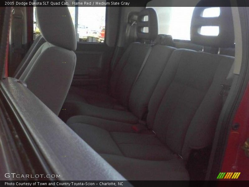 Flame Red / Medium Slate Gray 2005 Dodge Dakota SLT Quad Cab