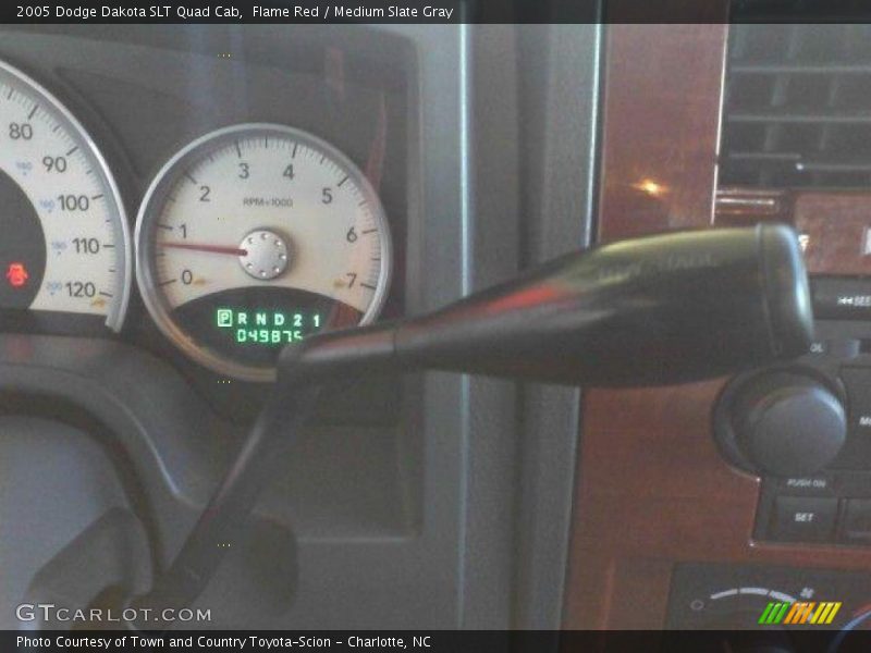 Flame Red / Medium Slate Gray 2005 Dodge Dakota SLT Quad Cab